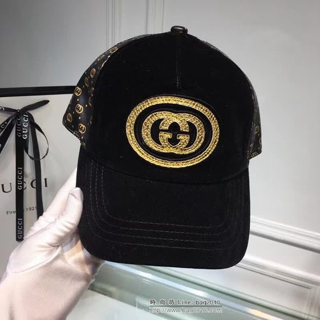 GUCCI古馳 官方款磨砂皮鴨舌帽 男女同款 LLWJ5787